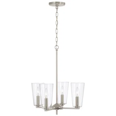 Capital Lighting Homeplace Lighting Portman 4 Light Pendant 17.5" Brushed Nickel
