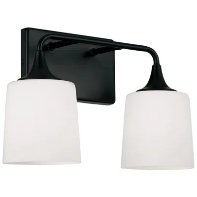 Capital Lighting Homeplace Lighting Presley 2 Light Vanity 16" Matte Black