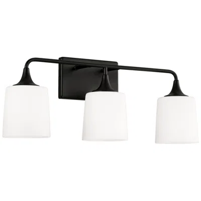 Capital Lighting Homeplace Lighting Presley 3 Light Vanity 26.25" Matte Black