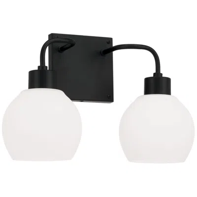 Capital Lighting Homeplace Lighting Tanner 2 Lig Vanity 15" Matte Black