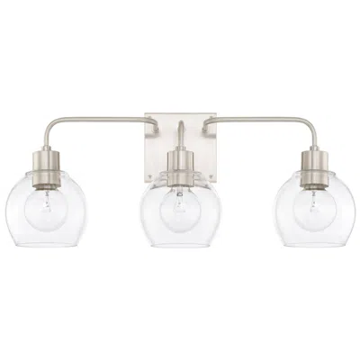 Capital Lighting Homeplace Lighting Tanner 3 Lig Vanity 24.5" Brushed Nickel