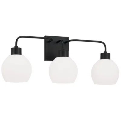 Capital Lighting Homeplace Lighting Tanner 3 Light Vanity Matte Black