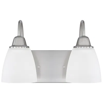 Capital Lighting Homeplace Lighting Trenton 2 Light Vanity 12.75" Brushed Nickel