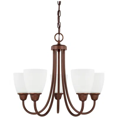 Capital Lighting Homeplace Lighting Trenton 5 Light Chandelier 21" Bronze