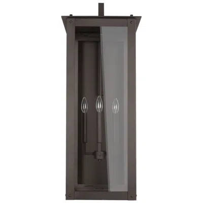 Capital Lighting Hunt 36"h Oiled Bronze 4-light Outdoor Lantern Wall Light