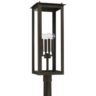 Capital Lighting Hunt Transparent Lantern Head In Oiled Bronze
