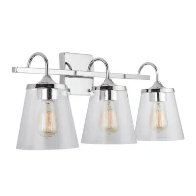 Capital Lighting Independent 3-light Dimmable Vanity Light In Chrome