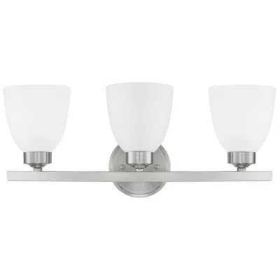 Capital Lighting Jameson 21" Brushed Nickel 3-light Vanity Bath Light