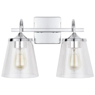 Capital Lighting Jayne 2 Light Vanity Chrome In Silver