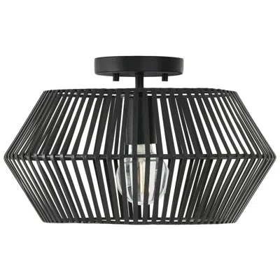 Capital Lighting Kaiya 1 Light Semi Flush 15.5" Matte Black