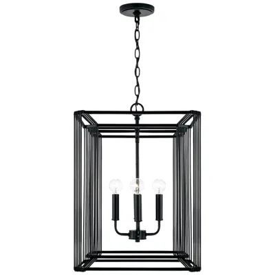 Capital Lighting Lennon 4 Light Foyer 16" Matte Black