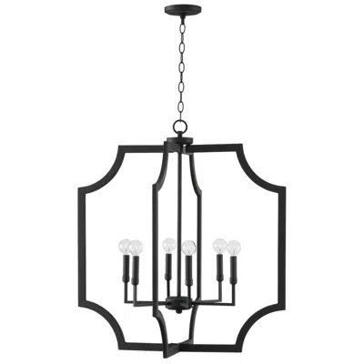 Capital Lighting Lesley 6 Light Foyer Black Iron
