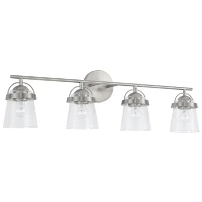 Capital Lighting Madison 32 1/2" Wide Brushed Nickel 4-light Bath Light