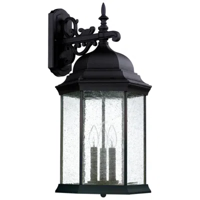 Capital Lighting Main Street 25 1/2"h Black 3-light Outdoor Wall Light