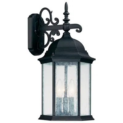 Capital Lighting Main Street 3 Light Outdoor Wall-lantern Black