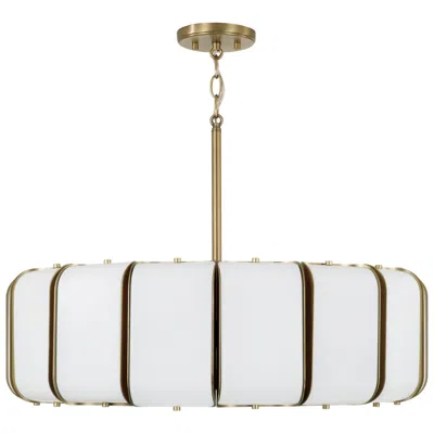 Capital Lighting Marcell 16 Light Pendant 26.5" Aged Brass