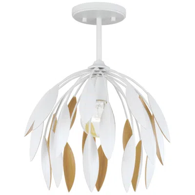 Capital Lighting Margeaux 1 Light Pendant 14" Matte White