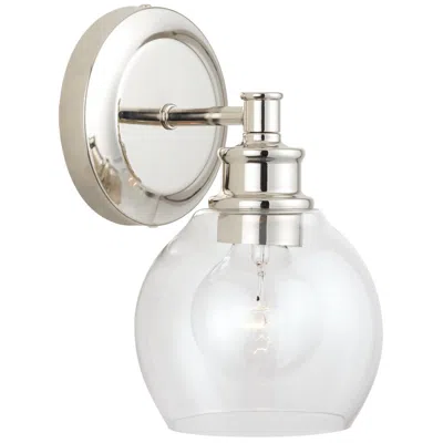 Capital Lighting Mid Century 1 Light Sconce 5.75" Polished Nickel