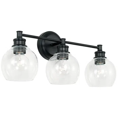 Capital Lighting Mid Century 3 Light Vanity 23.5" Matte Black