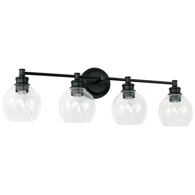 Capital Lighting Mid Century 4 Light Vanity 32" Matte Black