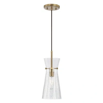 Capital Lighting Mila 1 - Light Aged Brass Pendant In Antique Brass