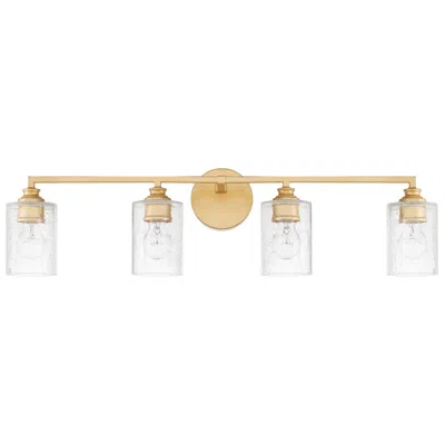 Capital Lighting Milan 4 Light Vanity 33" Capital Gold