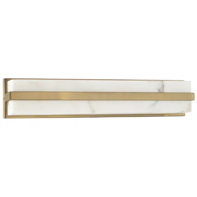 Capital Lighting Noah 1 Light Vanity 4.75" Aged Brass In Gold