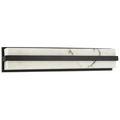 Capital Lighting Noah 1 Light Vanity 4.75" Matte Black In White