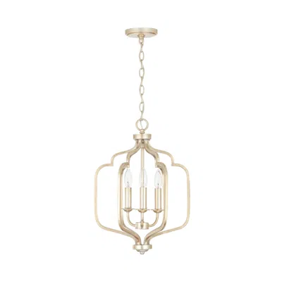 Capital Lighting - Ophelia 3-light Foyer- 14.25" Winter Gold