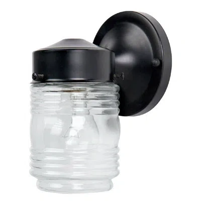 Capital Lighting Outdoor Armed Sconce In Black