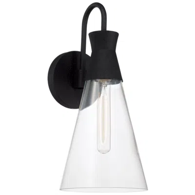 Capital Lighting Paloma 1 Light Sconce 7.25" Textured Black