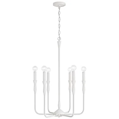 Capital Lighting Paloma 6 Light Chandelier 20" Textured White