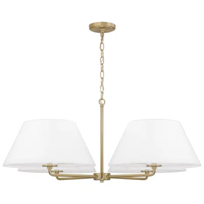 Capital Lighting Parson 4 Light Chandelier 39.25" Matte Brass