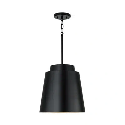 Capital Lighting Pratt 1 - Light Cone Pendant In Black