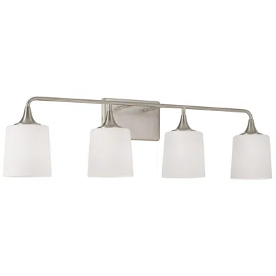 Capital Lighting Presley 36 3/4"w Brushed Nickel 4-light Vanity Bath Light