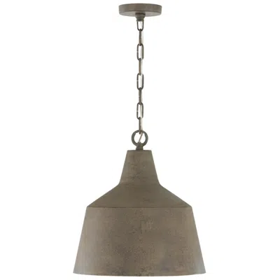 Capital Lighting Quarry 1 Light Pendant 15.5" Clay