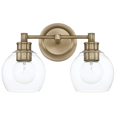 Capital Lighting Remington 9 3/4" High Aged Brass 2-light Wall Sconce