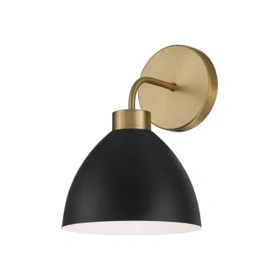 Capital Lighting Ross Steel Armed Sconce In Black