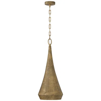 Capital Lighting Savari 1 Light Pendant 11.75" Artisan Gold