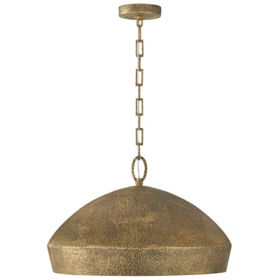 Capital Lighting Savari 1 Light Pendant 22" Artisan Gold