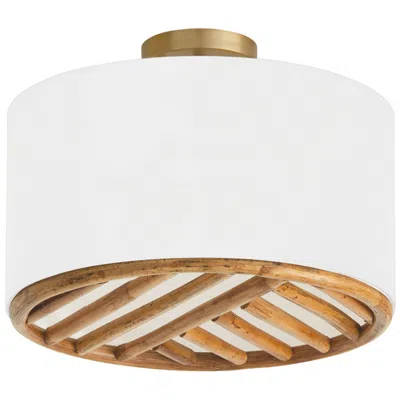 Capital Lighting Soleil 3 Light Semi Flush 16.75" Matte Brass
