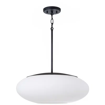 Capital Lighting Soren 1 Light Pendant 20" Matte Black In Blue