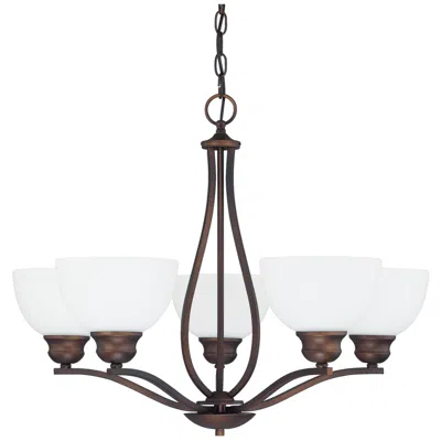 Capital Lighting Stanton 5 Light Chandelier 27" Burnished Bronze