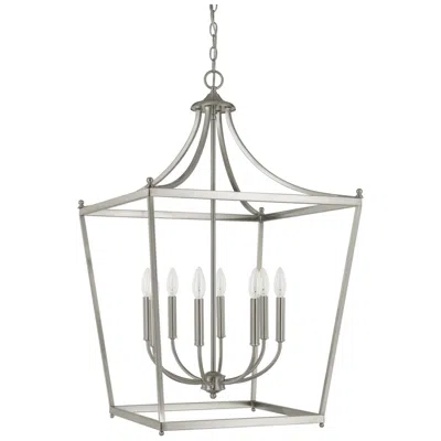Capital Lighting Stanton 8 Light Foyer 22" Brushed Nickel