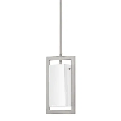 Capital Lighting Tahoe 1-light Single Rectangle Pendant In Brushed Nickel