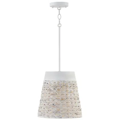 Capital Lighting Tallulah 12" Wide 1-light Chalk Wash Finish Pendant