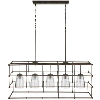 Capital Lighting Turner 5 - Light Nordic Gray Kitchen Island Pendant