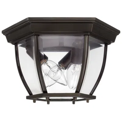 Capital Lighting Twist 10 3/4" Bronze 3-light Outdoor Ceiling Light