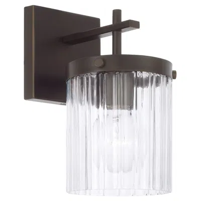 Capital Lighting Vaughn 1 Light Sconce 5.5" Oil Rubbed Bronze In Black