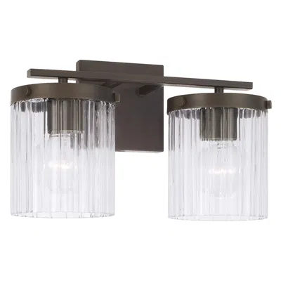 Capital Lighting Vaughn 2 Light Vanity 14.5" Oil Rubbed Bronze